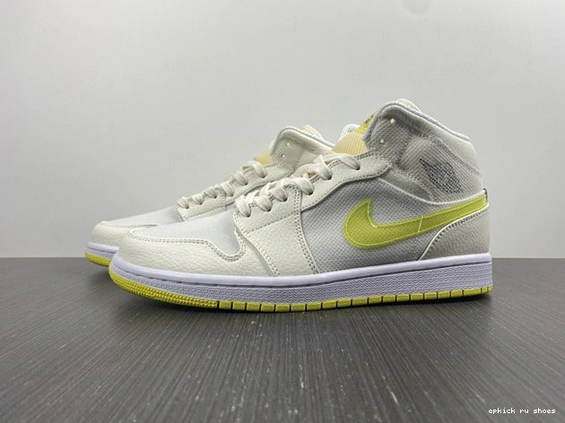 Rep Jordan1 Mid QuickDry DB2822- 3710 Voltage SE Yellow 1028